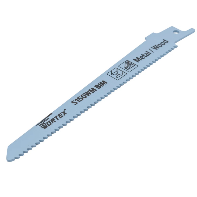 Пилка сабельная по дереву с гвоздями Wortex S150WM SSB1510B0018 (1 шт.) быстрорежущая сталь, 150 мм длина в Туле
