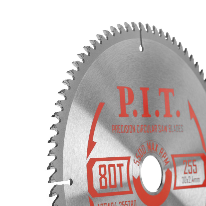 Диск пильный P.I.T. ACTW04-255T80, 255x30x2,4 мм, 80T в Твери