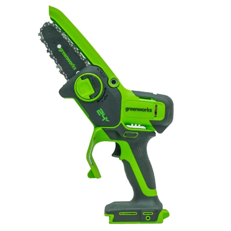 Цепная мини пила аккумуляторная Greenworks 2008207UA 24V, 10 см, c АКБ 2Ач и ЗУ в Иваново