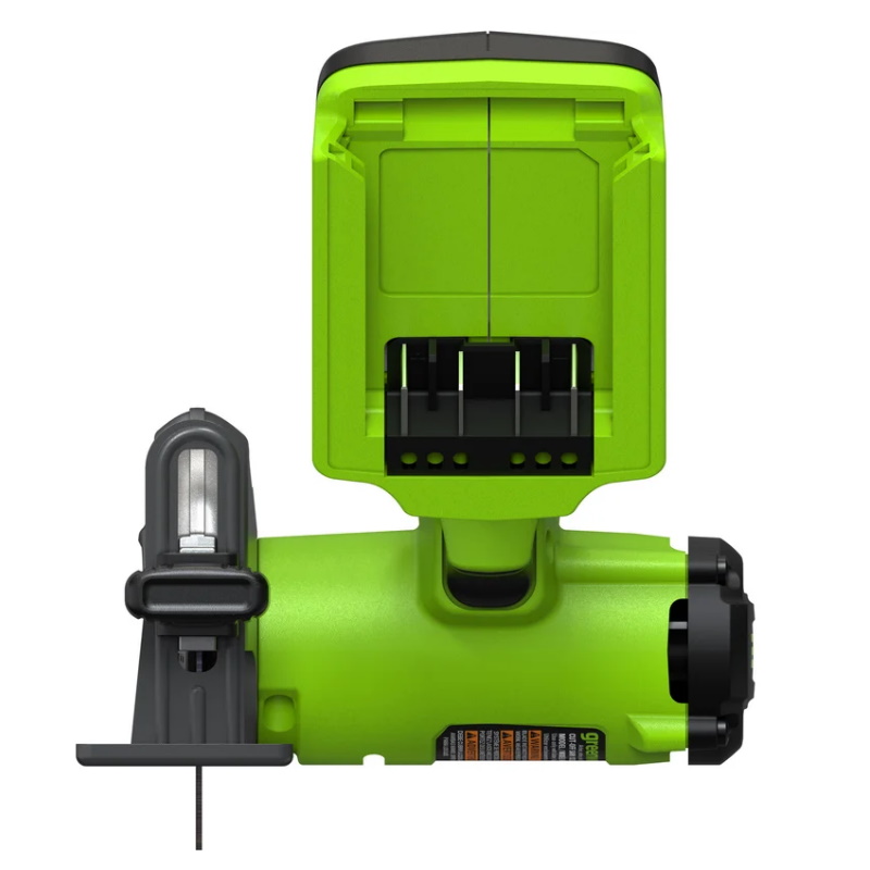 Угловая шлифмашина (болгарка) аккумуляторная Greenworks GD24UCS 3402007CUA, 76 мм, 24 В, плавный пуск, регулировка оборотов в Череповце