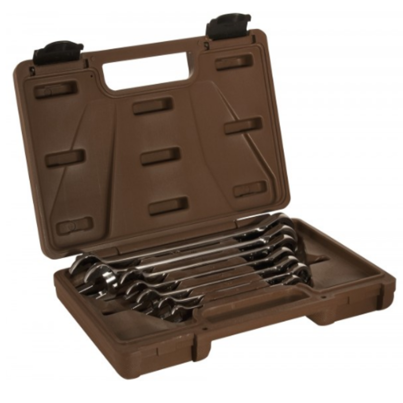 Набор ключей гаечных комбинированных трещоточных Ombra 935007 SNAP GEAR, 7 предметов