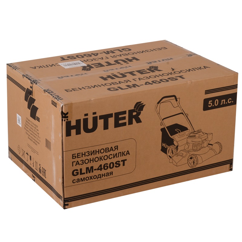 Газонокосилка бензиновая Huter GLM-460 ST, 5 л.с., ширина скашивания 46 см, самоходная, 70/3/10 в Муроме