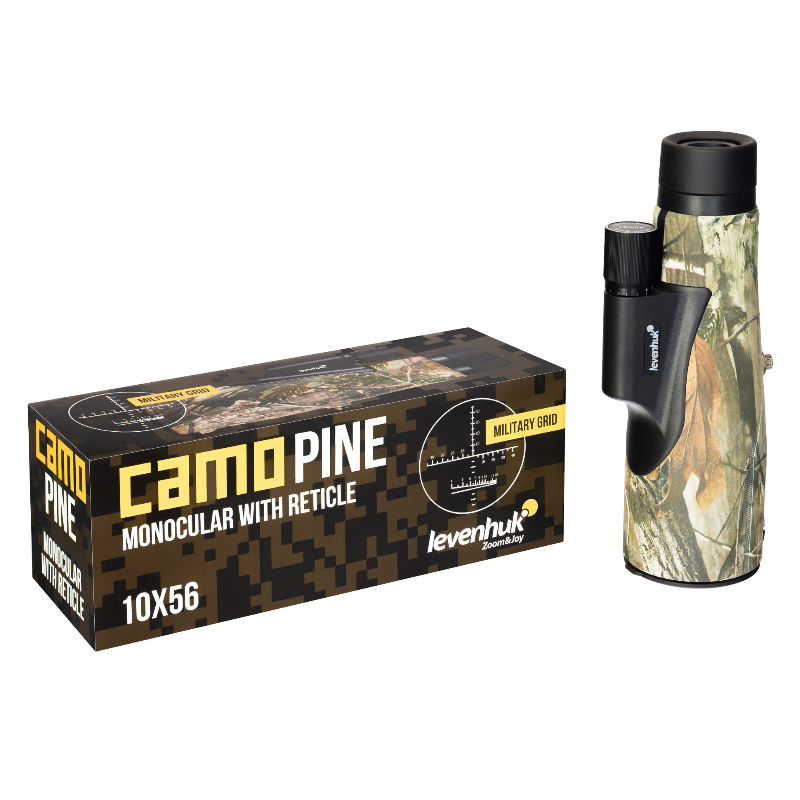 Монокуляр камуфляжный Levenhuk Camo Pine 81947, 10x56, с сеткой в Кинешме