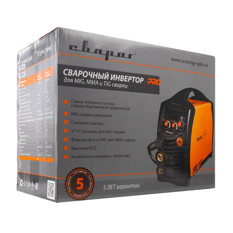 Инверторный сварочный аппарат Сварог Pro Mig 200 Synergy N229