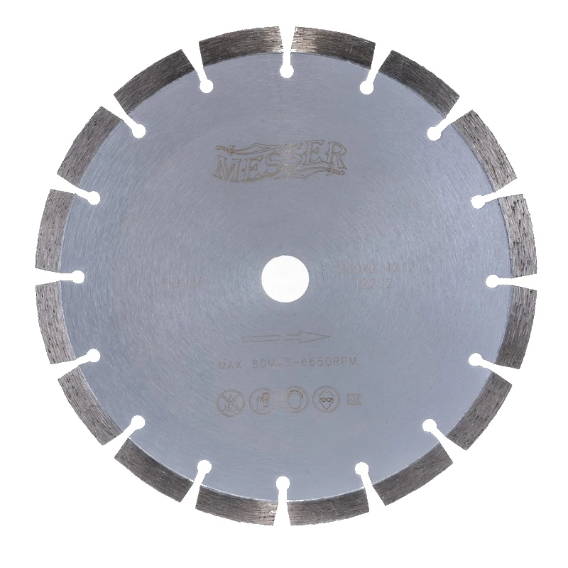 Диск лазерный Messer FB/M 230D-2.4T-12W-16S-22.2, сухой рез, железобетон в Иваново
