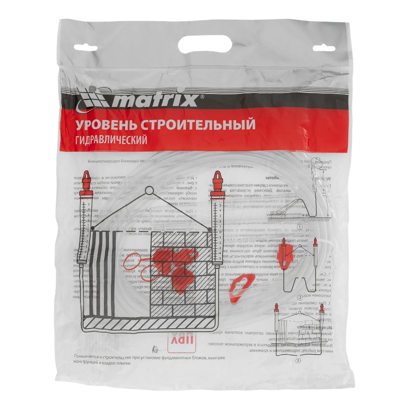 Гидроуровень Matrix 37091,удлиненная колба, рельефная градуировка, 7м в Кинешме