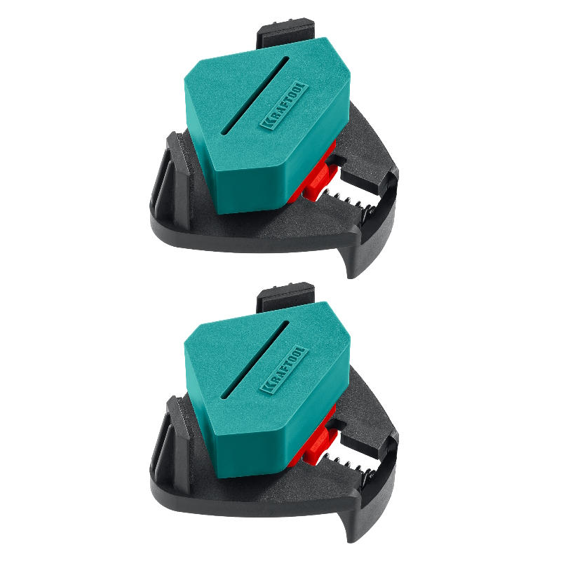 Пружинный угловой зажим Kraftool CCS 32205, два диапазона зажима 10 - 22/22 - 40 мм, 2 шт в Кинешме