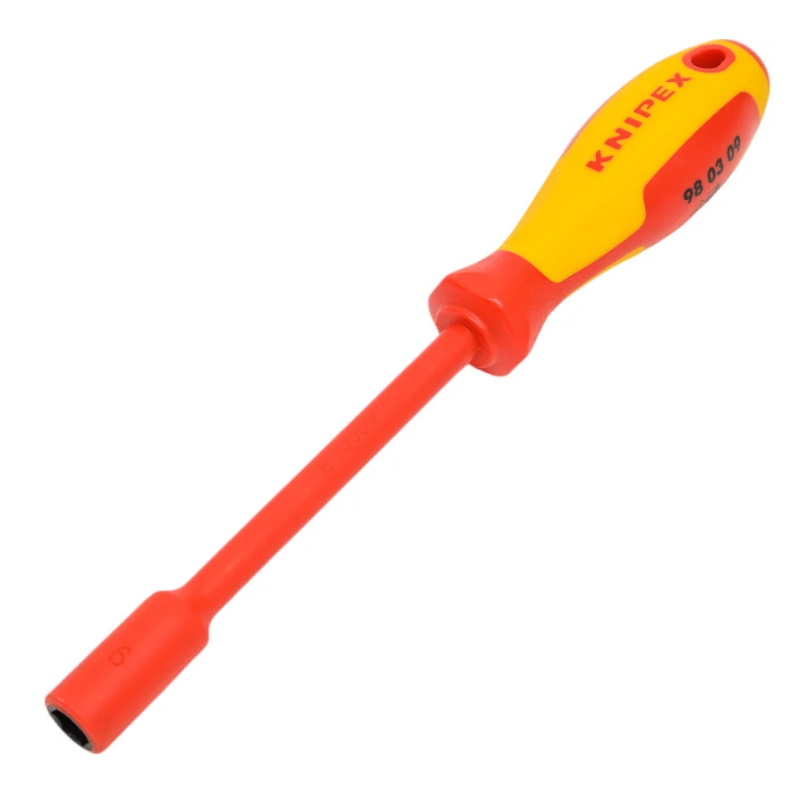 Отвёртка торцевая Knipex KN-980309 VDE с внутренним шестигранником, 9 x 125 мм, длина 237 мм, диэлектрическая