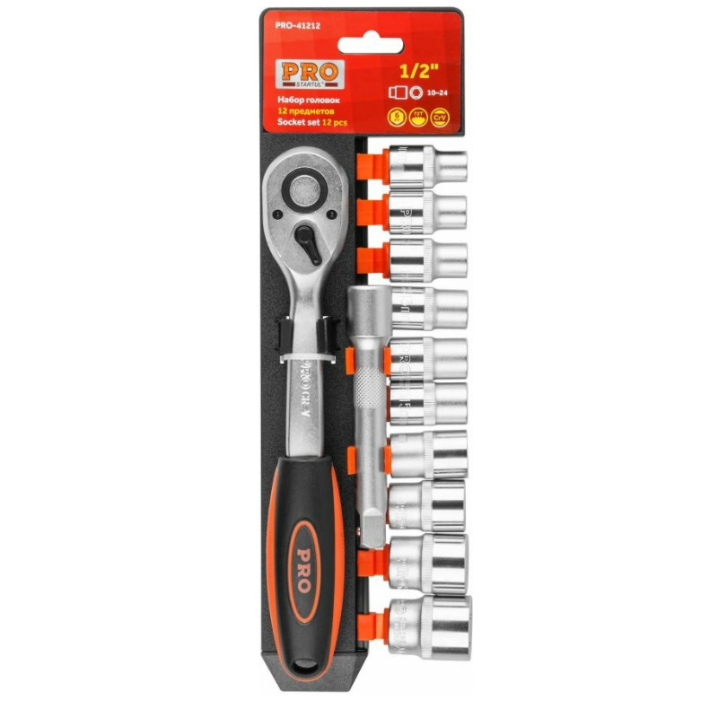 Набор головок STARTUL PRO-41212 (квадрат 1/2", 12 предметов) в Рыбинске