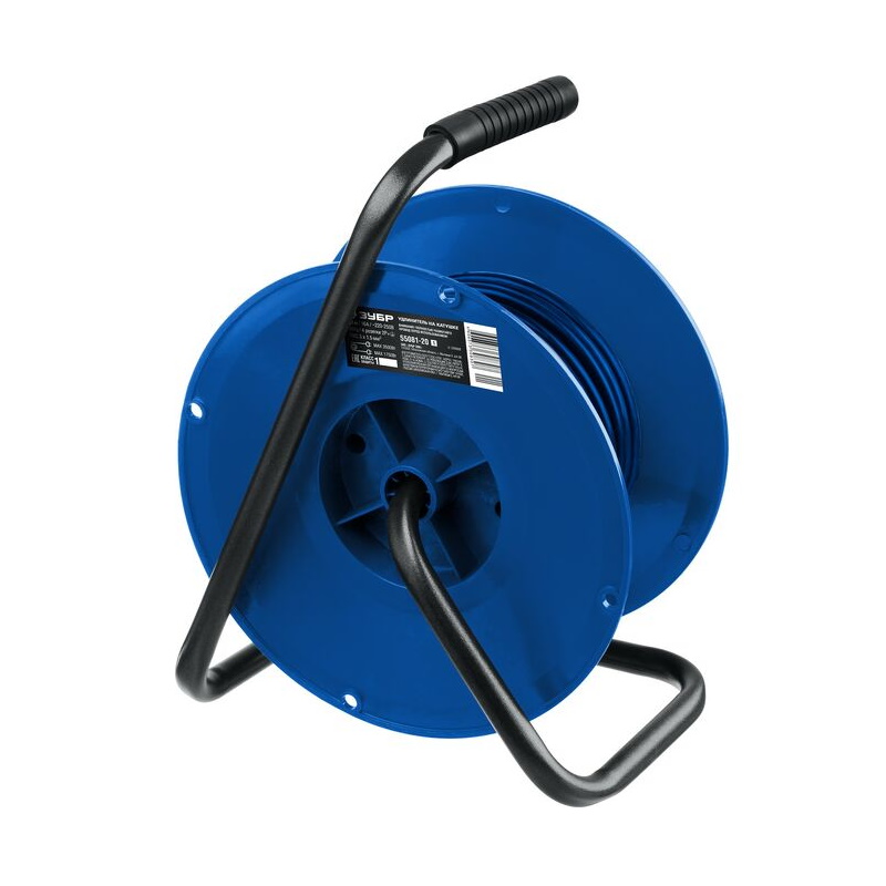 Удлинитель на катушке Зубр ПВС 315 55081-20 20м 3500Вт 4 гнезда IP44 ПВС 3х15 квмм 3350₽