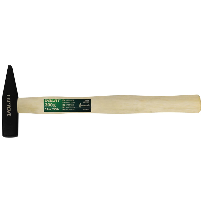 Молоток Волат 10220-03 03кг с деревянной рукояткой 182₽