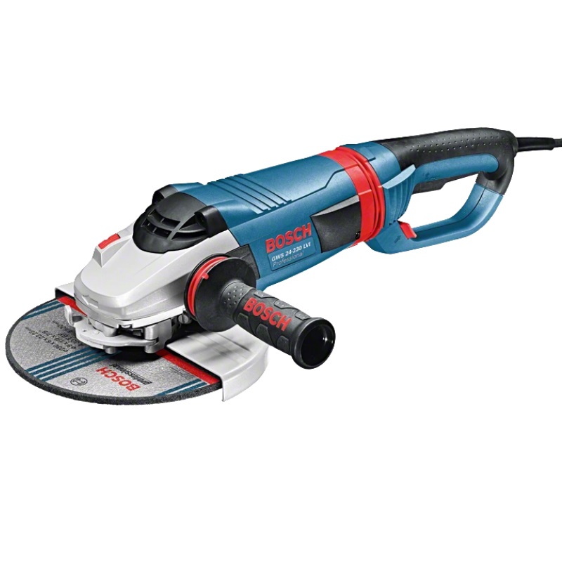 Угловая шлифмашина (болгарка) Bosch GWS 24-230 LVI 0.601.893.F00, 230 мм, 2400 Вт, плавный пуск в Твери