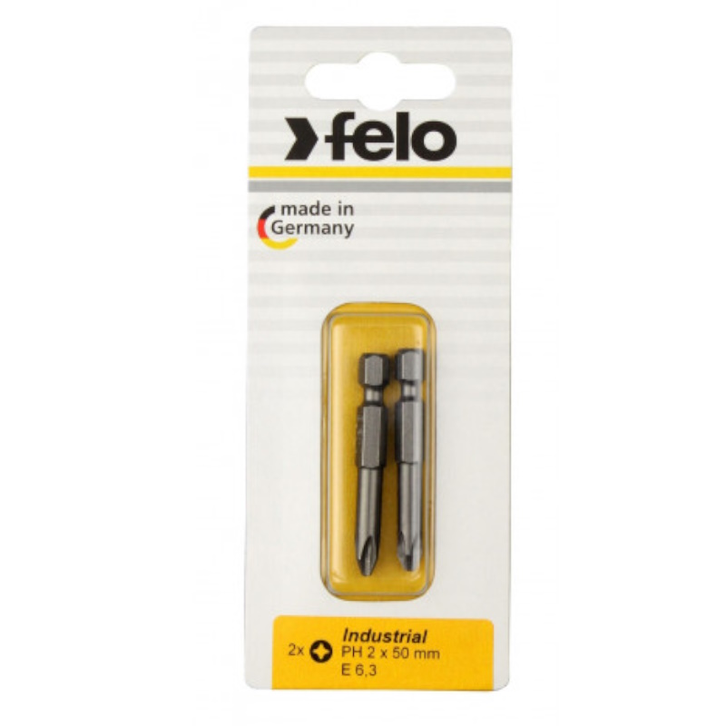 Бита крестовая Felo Industrial 03202536, PH 2X50, 2 шт., в блистере (Германия) в Череповце