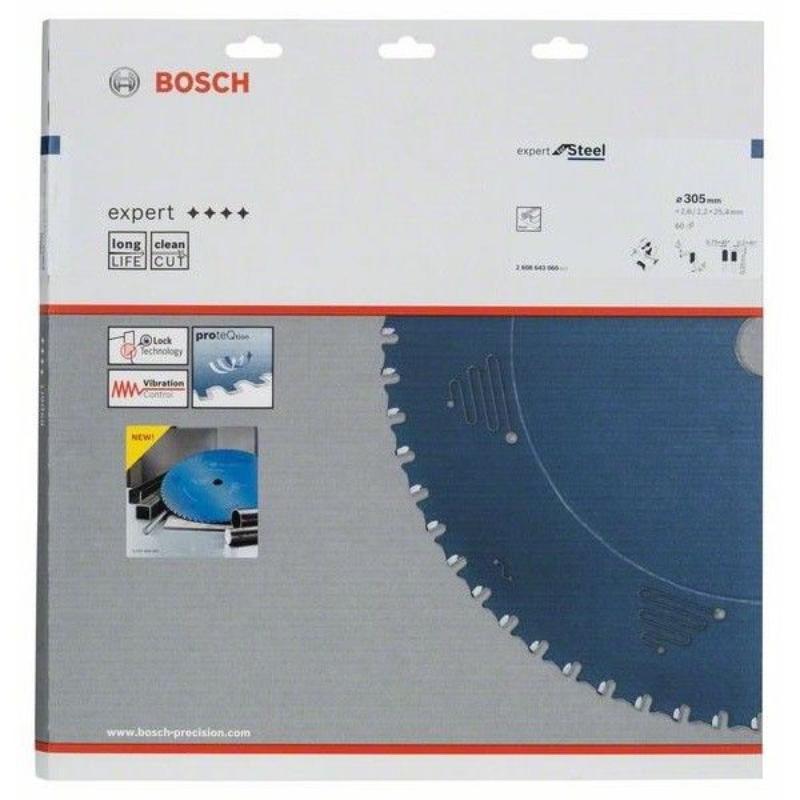 Пильный диск Bosch Expert for Steel 2.608.643.060 (305x25,4x2,6 мм, 60 зубьев) в Туле