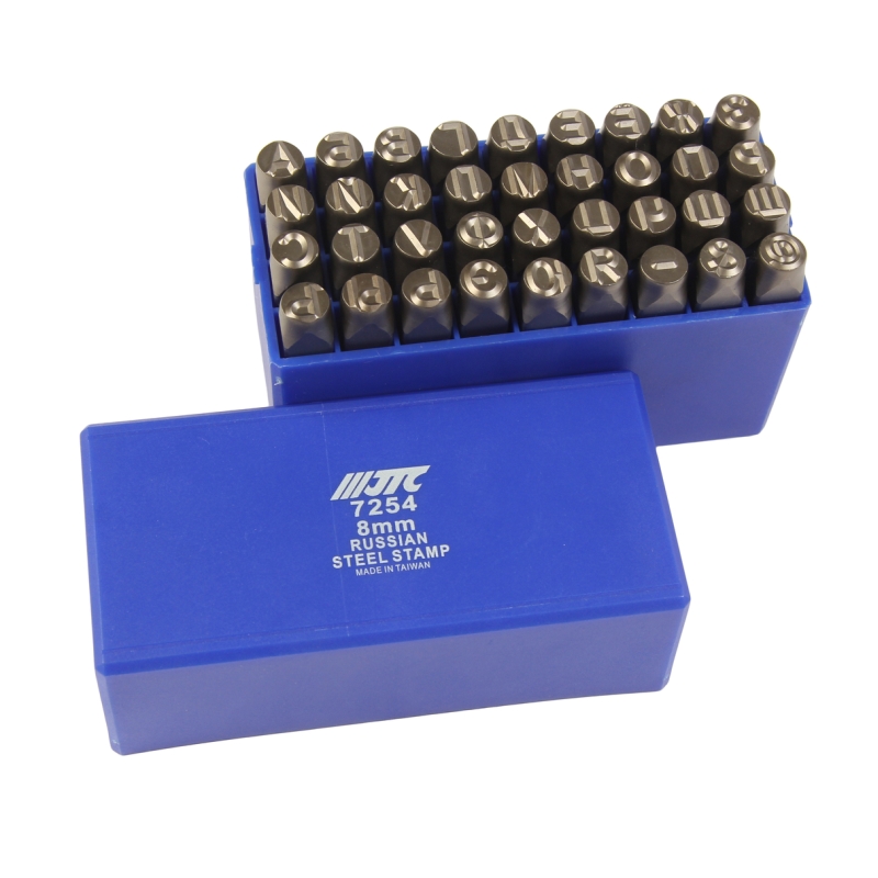Клейма буквенные JTC JTC-7254 кириллица 8мм HRC 60-2 DIN 1451 старый артикул-JW0915-8 5954₽