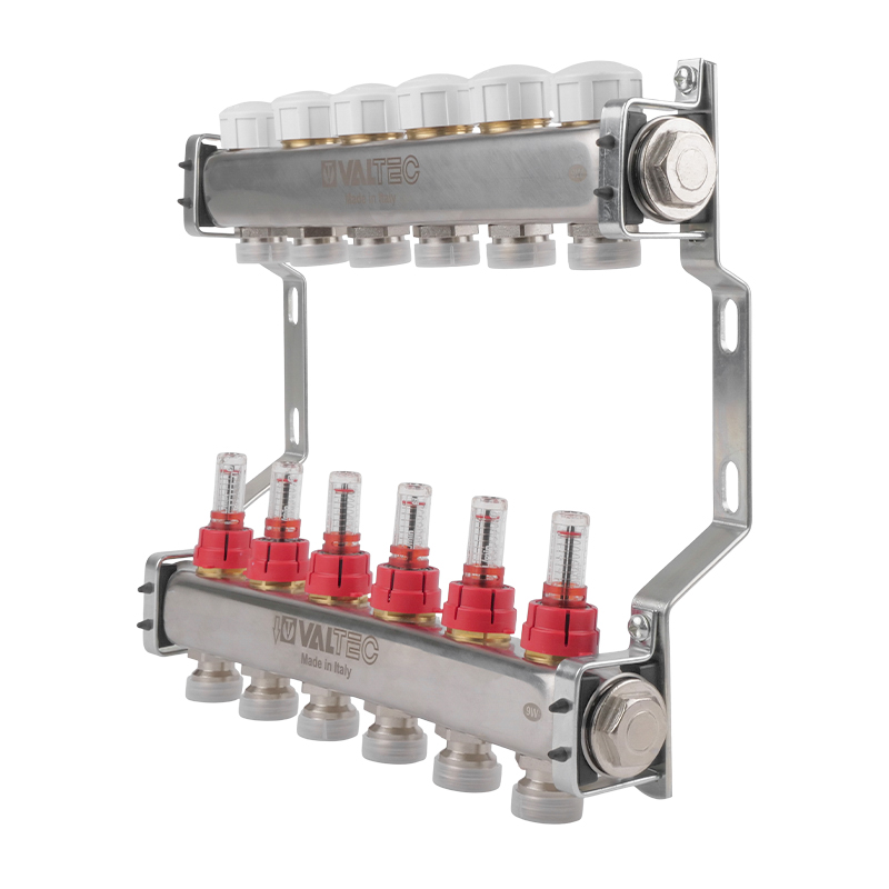 Коллекторная группа Valtec VTc.584.EMNX.0606, 1", 6 x 3/4", евроконус