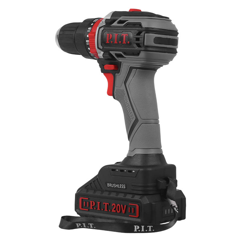 Дрель-шуруповерт аккумуляторная ударная P.I.T. PSR18-D4 (2xАКБ Li-ion 20 В, 1,5 Ач, ЗУ, кейс)