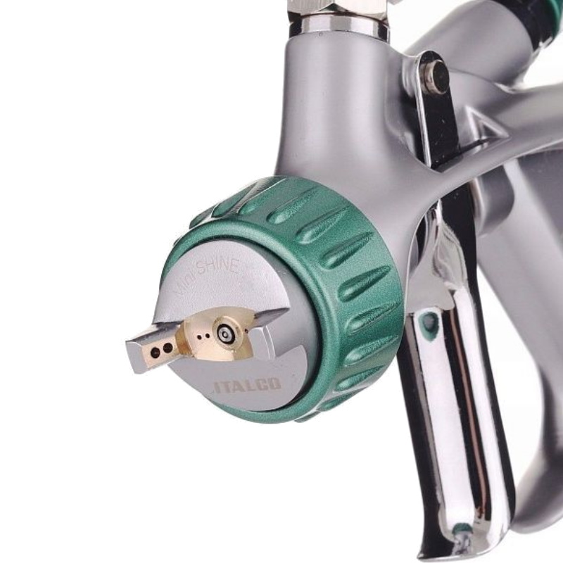Краскопульт Italco MINI SHINE 39867, 0.8 mm, HVLP, 141-198 л/мин, 1.5 бар, пятно 170 мм, 0.25 л