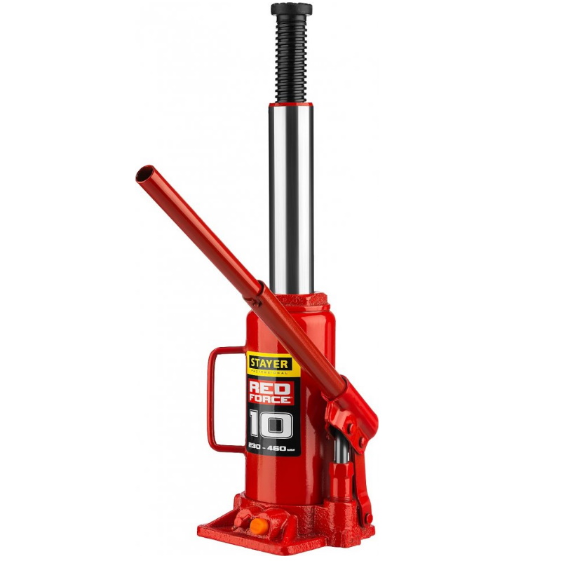 Домкрат гидравлический бутылочный Stayer "Red Force" 43160-10 43160-10_z01, 10т, 230-460 мм в Иваново