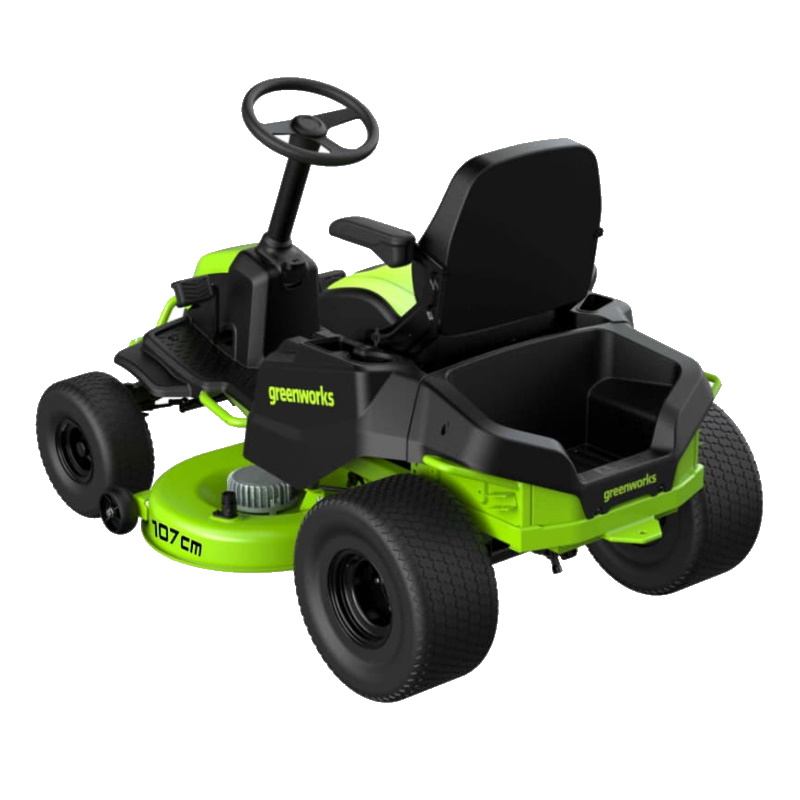 Газонокосилка самоходная аккумуляторная Greenworks GC82LT107 7404507, с местом оператора, без АКБ и ЗУ в Твери