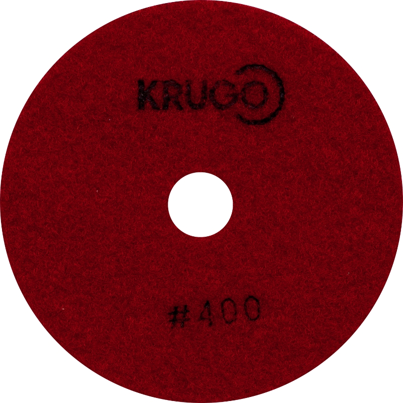 Круг алмазный Krugo PPW040400, гибкий, шлифовальный(АГШК), №400, мокрый, 100 мм, 10 шт. в Ярославле