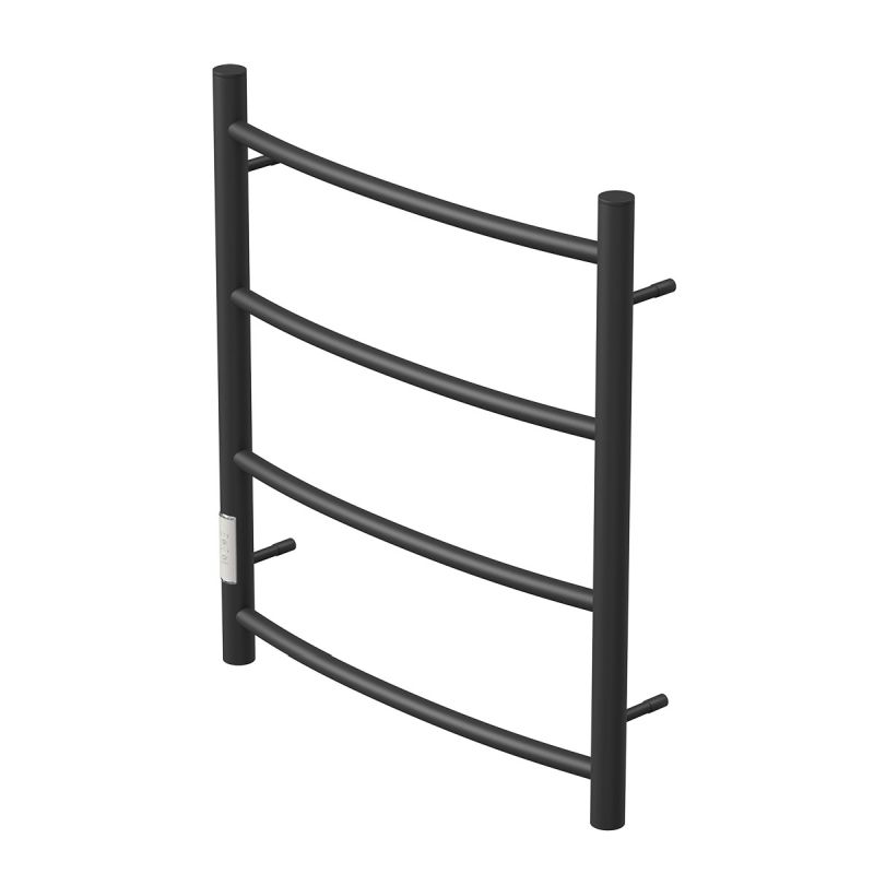 Полотенцесушитель электрический Point PN04756B П4, Афина, 500x600, диммер слева, черный в Муроме