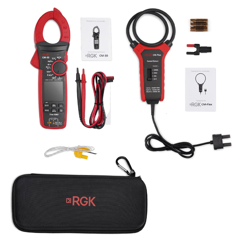 Токоизмерительные клещи RGK CM-30 721418, токовый датчик CM-Flex в Коврове