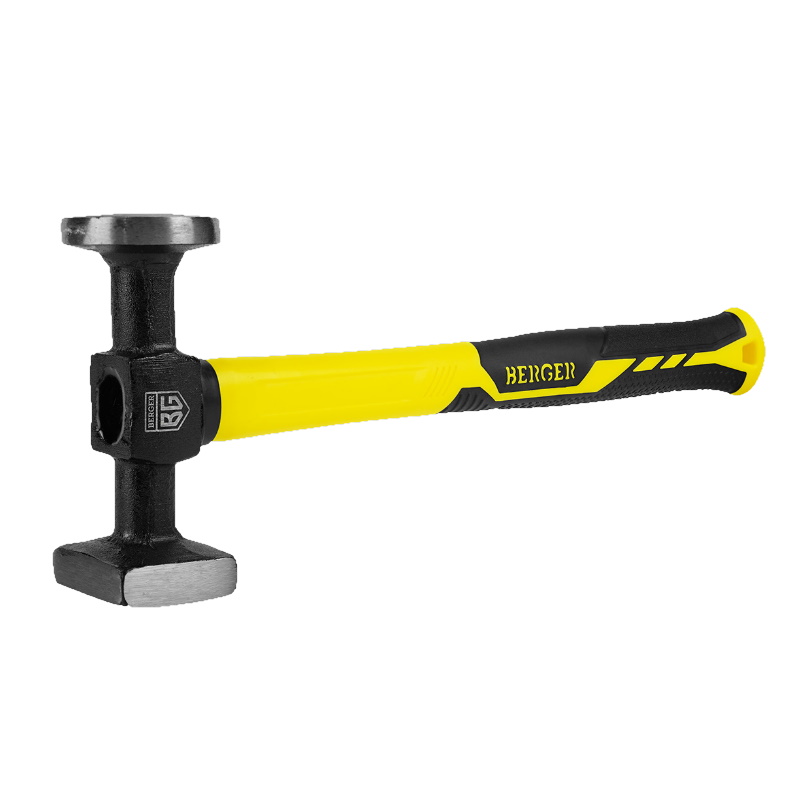 Молоток рихтовочный кованый Berger BG1521 540 г фиберглассовая рукоятка 1794₽