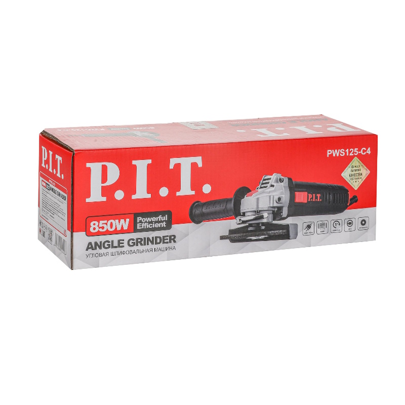 Угловая шлифмашина (болгарка) P.I.T. PWS125-C4, 125 мм, 850 Вт в Кинешме