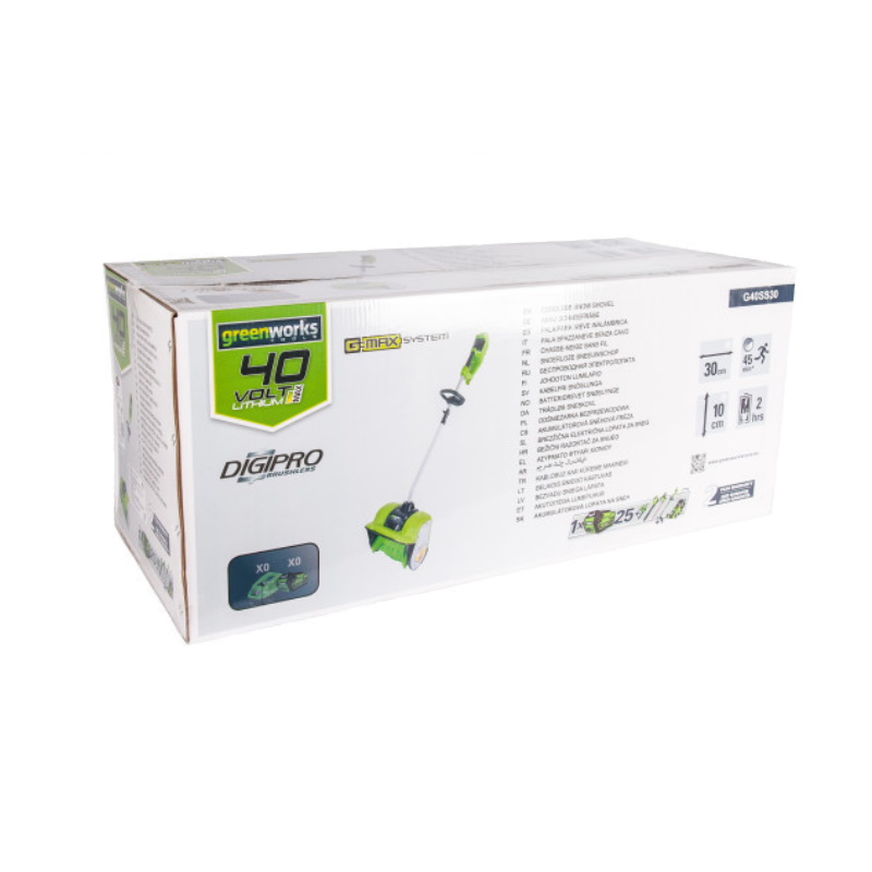 Аккумуляторный снегоуборщик Greenworks 40V GD40SSK4 2600807UA