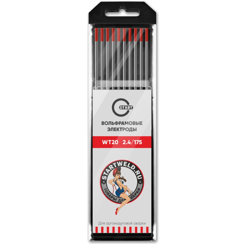Вольфрамовый электрод Start WT 20 WT2024175 24х175 красный 190₽