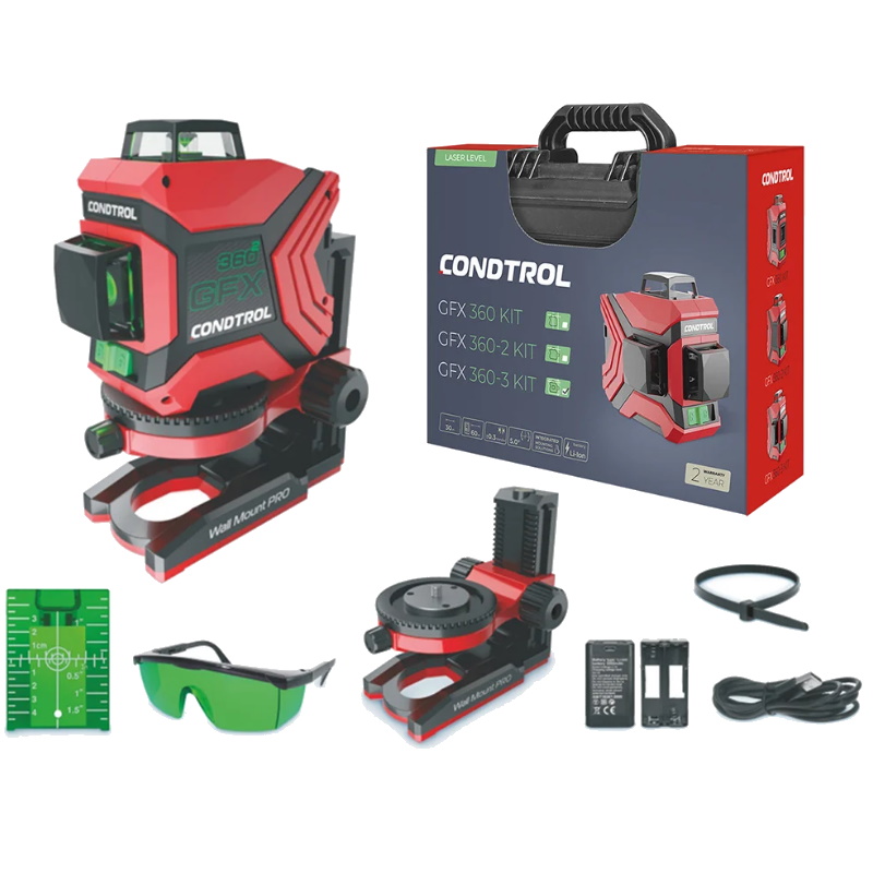 Нивелир лазерный Condtrol GFX 360-3 Kit 1-2-404