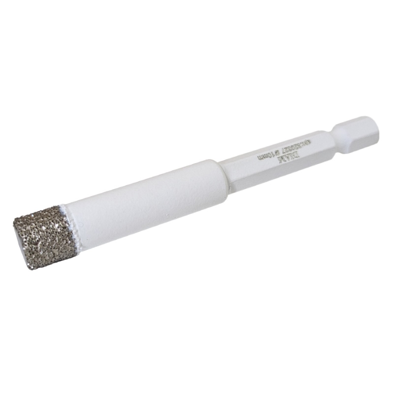 Сверло алмазное Diam Extra Line 320327, 10x35x1/4, HEX-E, V-TECH (вакуумное спекание)  в Твери