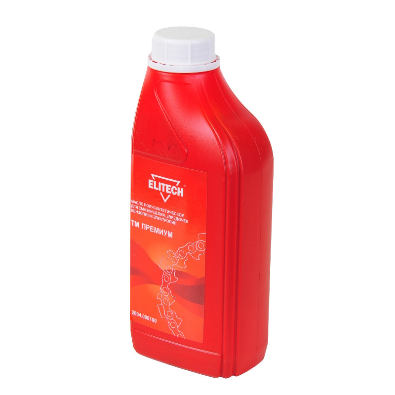 Масло полусинтетическое Elitech 2004000100 173284 ТМ Премиум дсмазки цепей 1 л 271₽