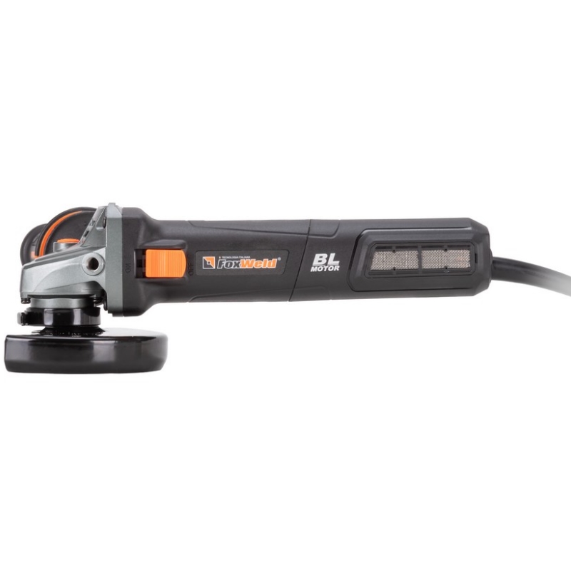 Угловая шлифмашина (болгарка) FoxWeld Industrial AG 125/1450 ХE, 125 мм, 1450 Вт, плавный пуск, регулировка оборотов в Муроме