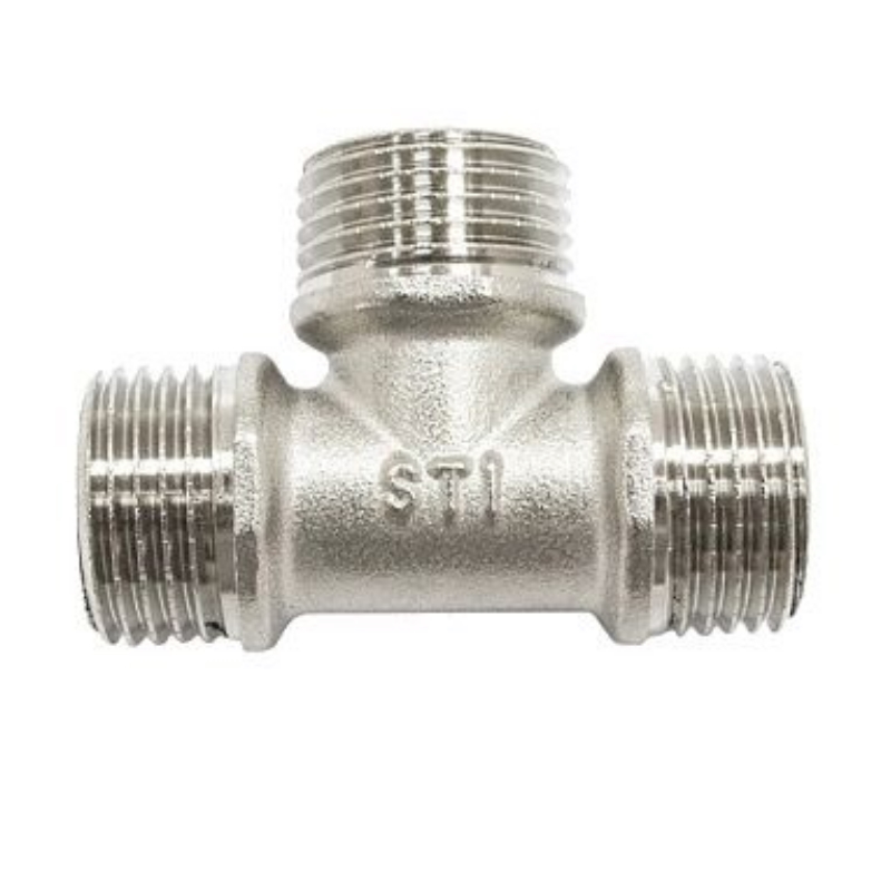 Тройник 3/4" Н-Н-Н никелированный