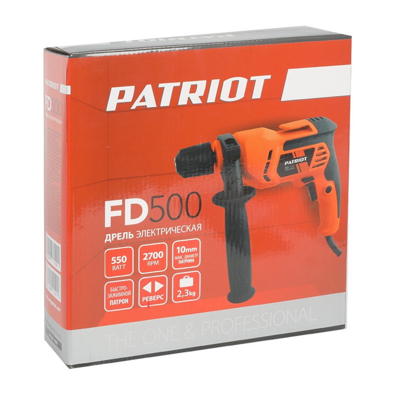 Дрель электрическая безударная Patriot FD 500 120301420