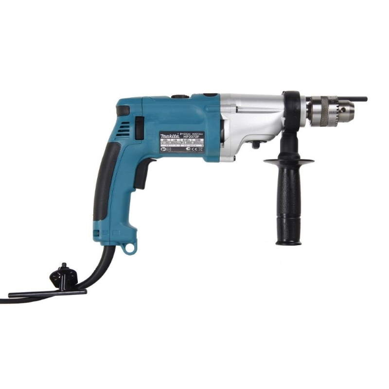 Ударная дрель Makita HP2070F (max диаметр сверления дерева 40 мм, регулятор оборотов, патрон 13 мм)