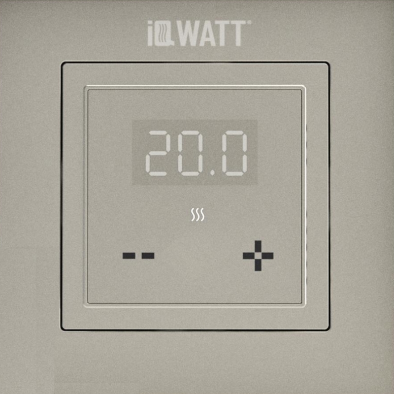 Термостат электронный Iqwatt IQ THERMOSTAT D 400425 шампань 4674₽
