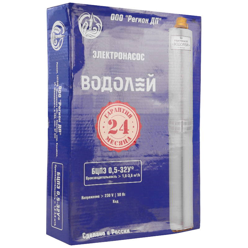 Насос погружной Водолей БЦПЭ 0,5-32У (Россия) в Угличе