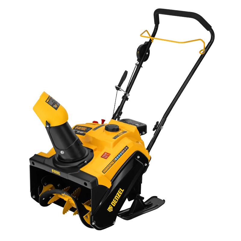 Бензиновая снегоуборочная машина Denzel SB 460 Sled 97648, 99cc, лыжи ручной старт в Угличе