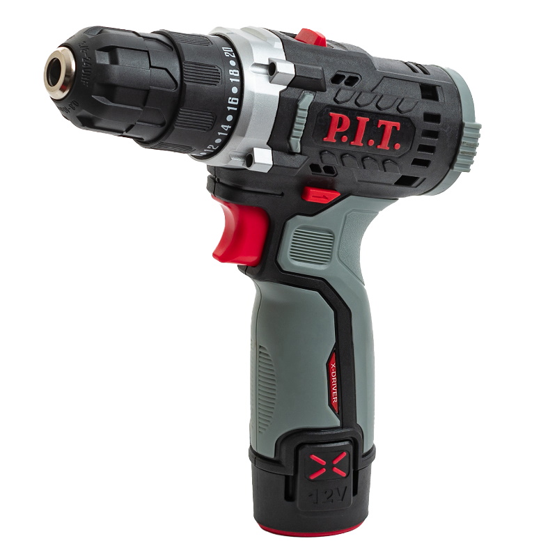 Дрель аккумуляторная PIT PBM12K-10A1 X-DRIVER 12В 22Нм 2 скорости 0-3501350 1х20Ач ЗУ