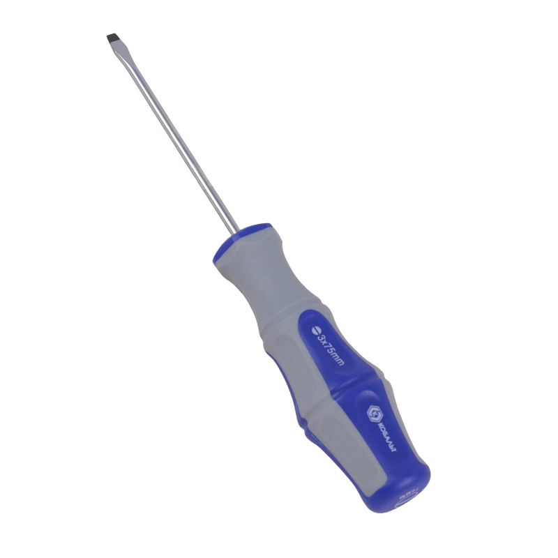 Отвертка Кобальт Ultra Grip 646-225, SL3.0x75 мм, CrV в Череповце