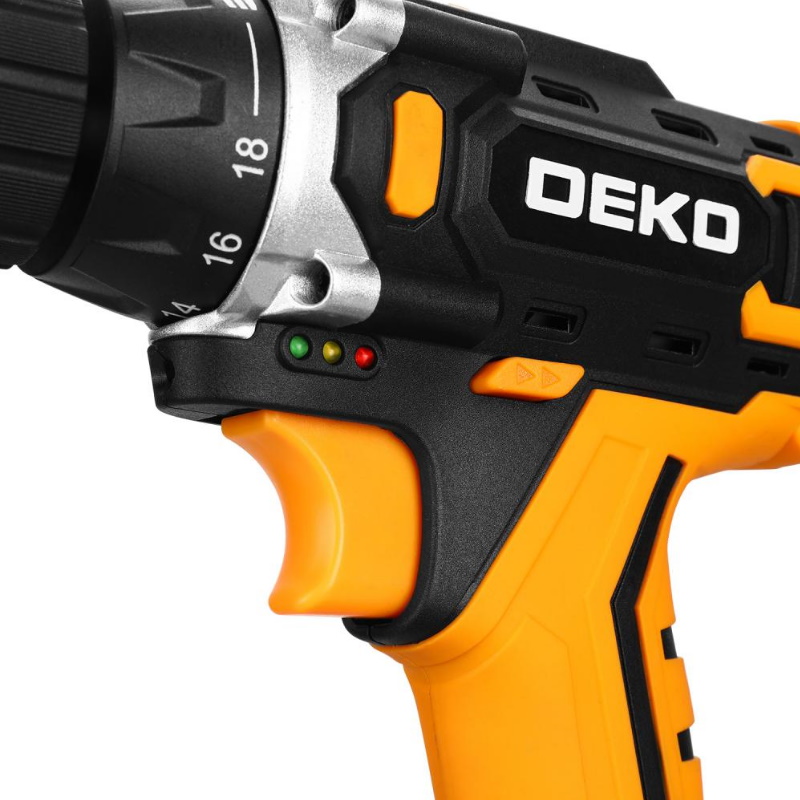 Аккумуляторная дрель-шуруповерт Deko Banger 080-1004 20V, 20В, 1x1.5Ач в Муроме
