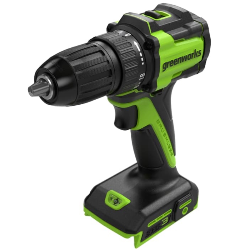 Дрель-шуруповерт аккумуляторная Greenworks DD345 24V 3708307CUA, б/щет, 27/45 Нм,13мм,1х2Ач,ЗУ,кор в Туле