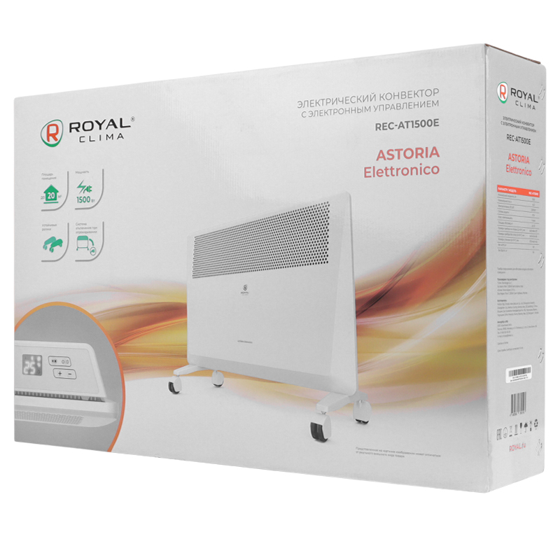 Конвектор электрический Royal Clima ASTORIA Elettronico REC-AT1500E  в Иваново