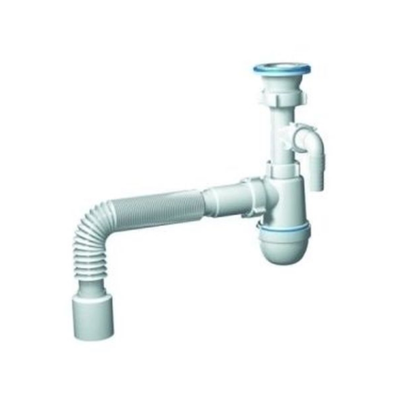 Сифон для умывальника с отводом для стиральной машины Ани Пласт C0310 1 12 40 мм 400₽