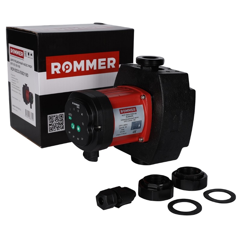 Циркуляционный насос Rommer ERTI 25/60-180 RCP-0003-2560180 с теплоизоляцией в Твери