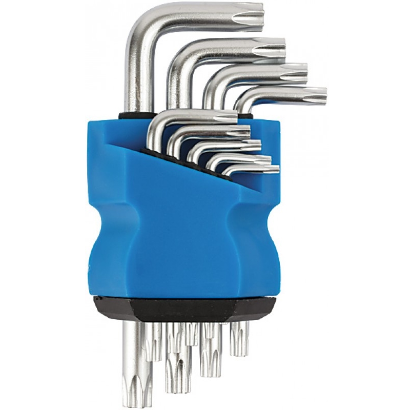 Ключи звездочки Mos 64030М набор 9 шт T10-T50 в пластиковом держателе 716₽