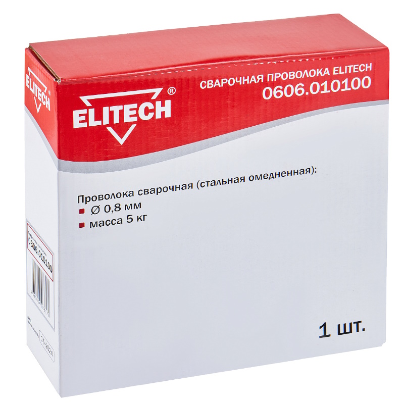Проволока сварочная Elitech 0606.010100 177938, стальная, омедненная, ф0.8мм  в Муроме